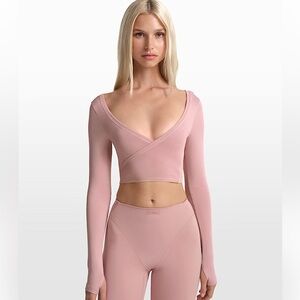 Nike SKIMS Stretch Knit Wrap Top